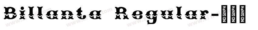 Billanta Regular字体转换